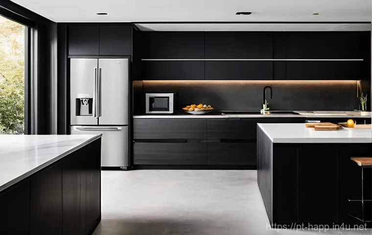 주방 가전 트렌드 - **Prompt:** A serene and eco-conscious kitchen, brightly lit by natural sunlight streaming through a... 주방 가전 트렌드 - **Prompt:** A serene and eco-conscious kitchen, brightly lit by natural sunlight streaming through a...